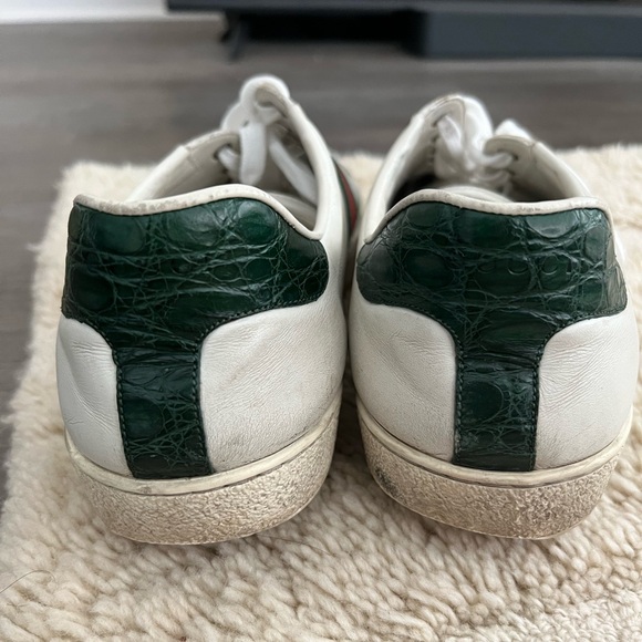 Loved Gucci New Ace Crocodile embossed sneakers - Picture 7 of 8